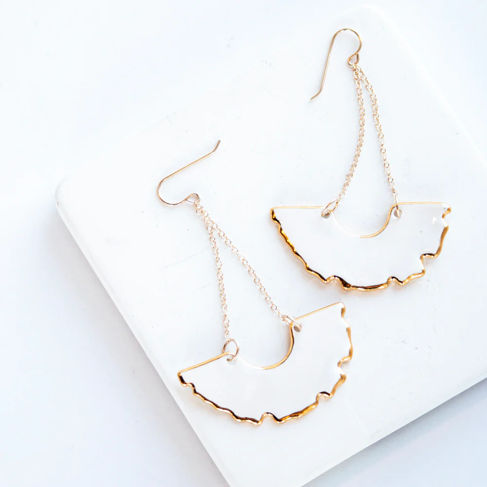 Swan Earrings | Susan Gordon Pottery