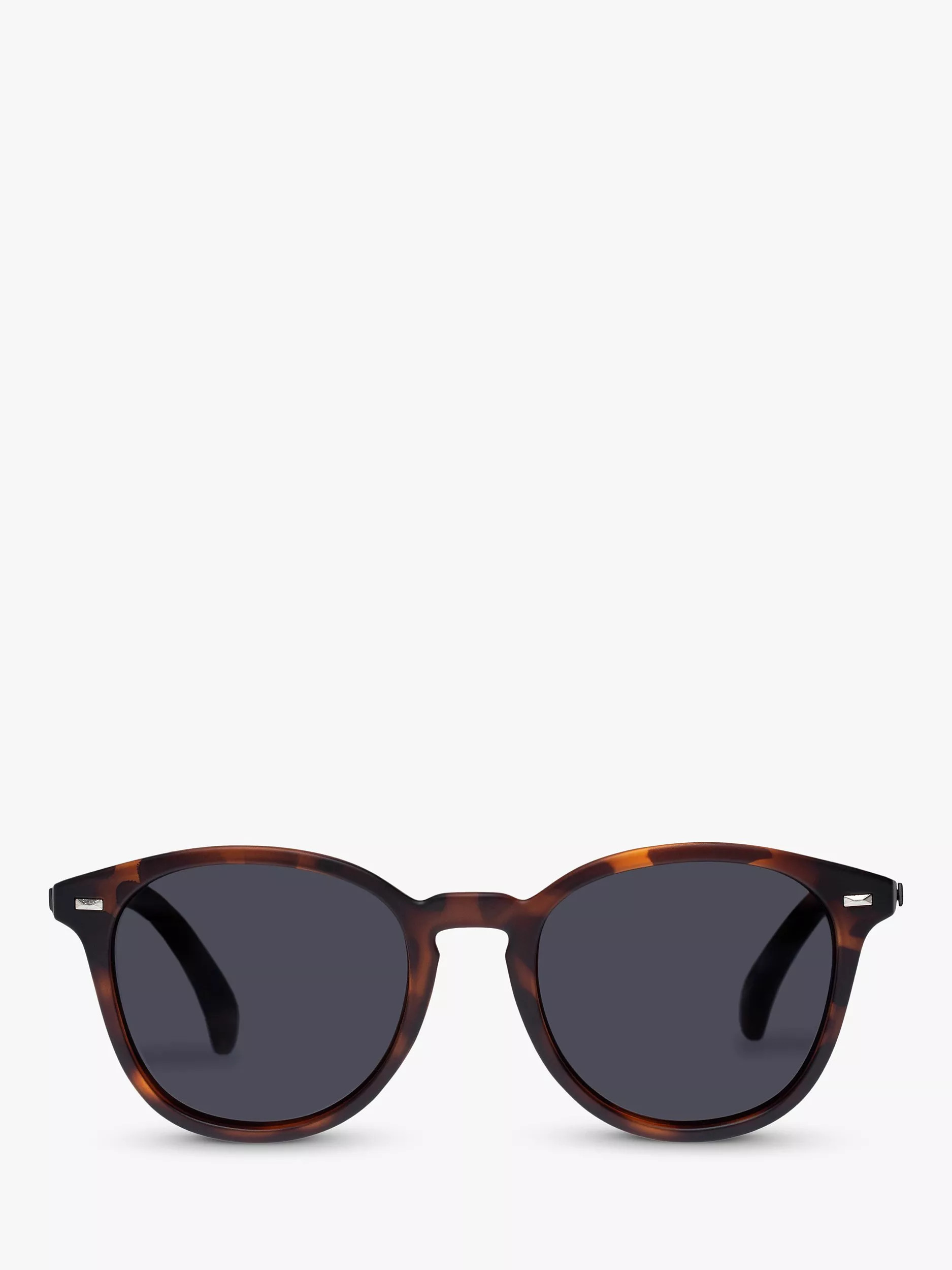 Le SpecsL5000144 Unisex Bandwagon Polarised Round Sunglasses, Tortoise/Black | John Lewis (UK)