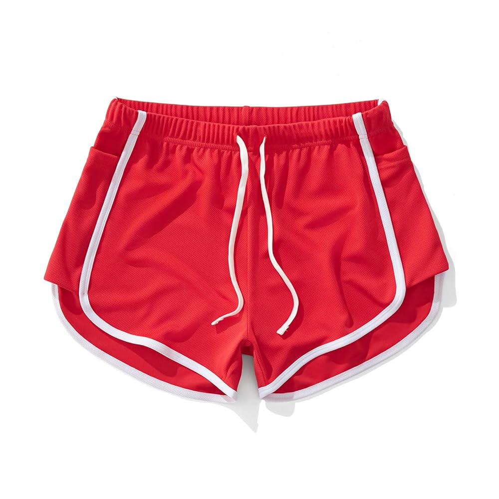 AIMPACT Mens Mesh Shorts 3 Inch Running Gym Athletic Workout Bodybuilding Booty Track Shorts Vint... | Amazon (US)