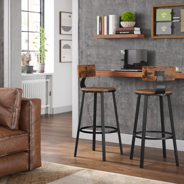 Keelon 28.7" Bar Stool (Set of 2) | Wayfair North America
