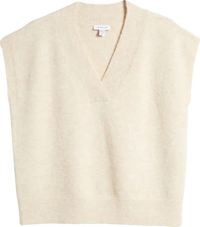 Topshop V-Neck Sweater Vest | Nordstrom | Nordstrom