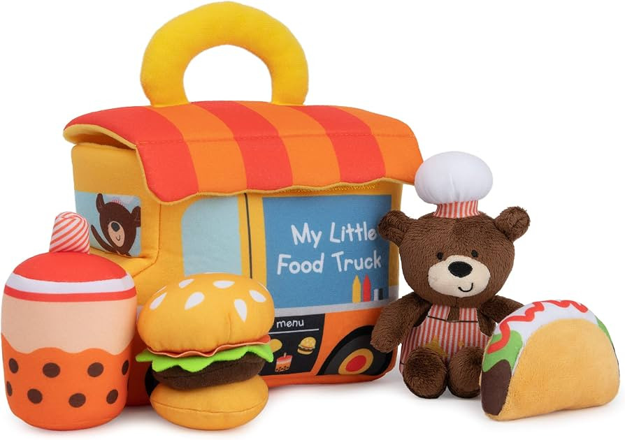 Amazon.com: GUND Baby Play Soft Collection, My Little Food Truck 5-Piece Plush Playset with Rattl... | Amazon (US)