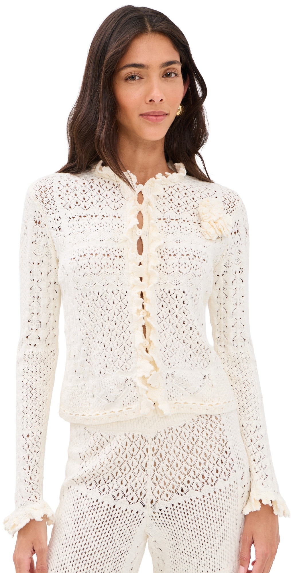 ba & sh Soria Cardigan Ecru 2 | Shopbop