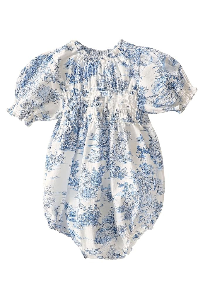 NOTHING FITS BUT Baby’s Classic Linen Cotton Dress, Hana Onesie, Infant’s Casual Frock | Amazon (US)