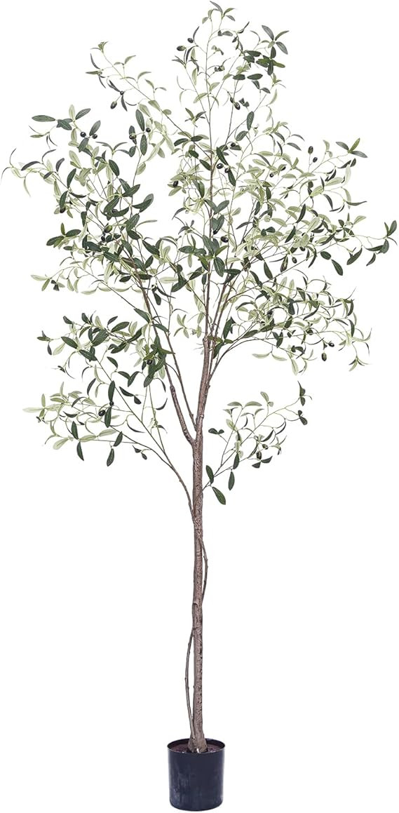 Phimos 7FT Artificial Olive Tree (82") Tall Fake Potted Olive Tree with Planter Large Faux Olive ... | Amazon (US)