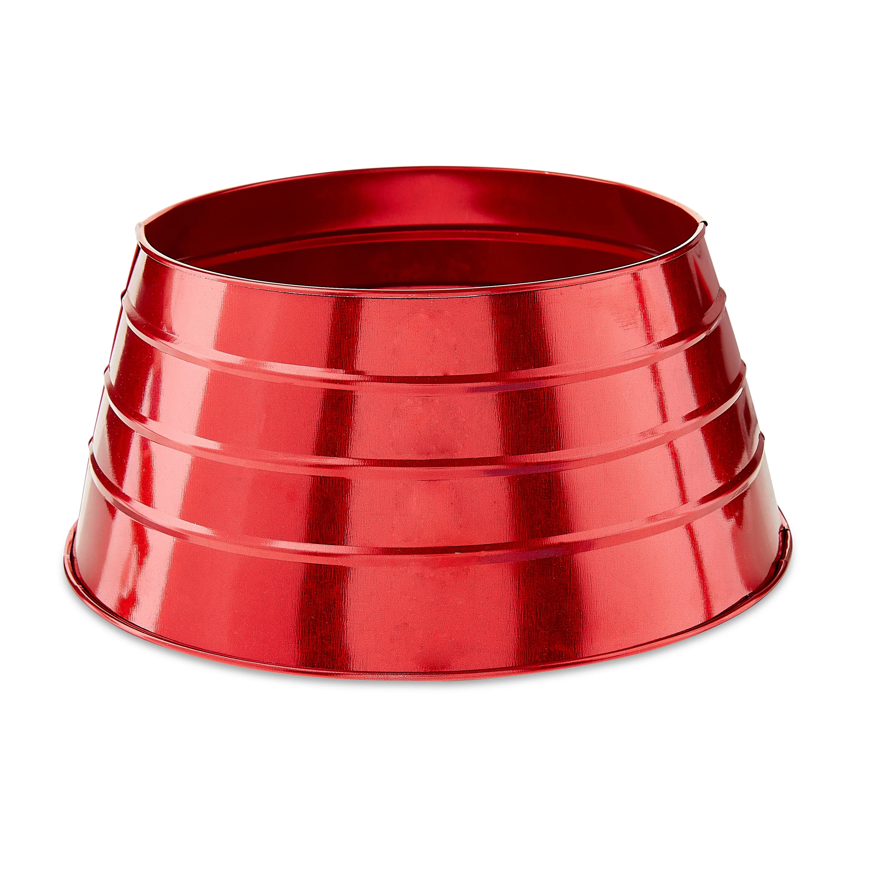 Red Metal Small Tree Collar, 9 in, by Holiday Time | Walmart (US)