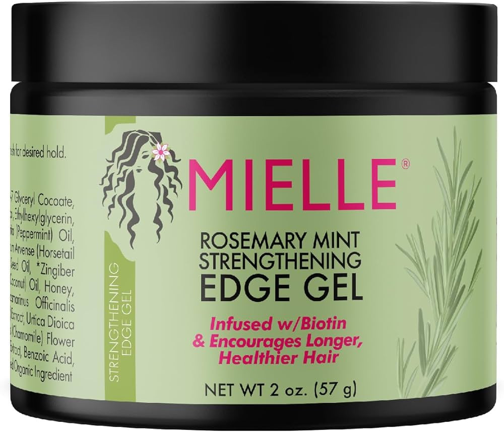 Mielle Organics Rosemary Mint Strengthening Edge Gel, Biotin & Essential Oil Hair Styling Treatme... | Amazon (US)