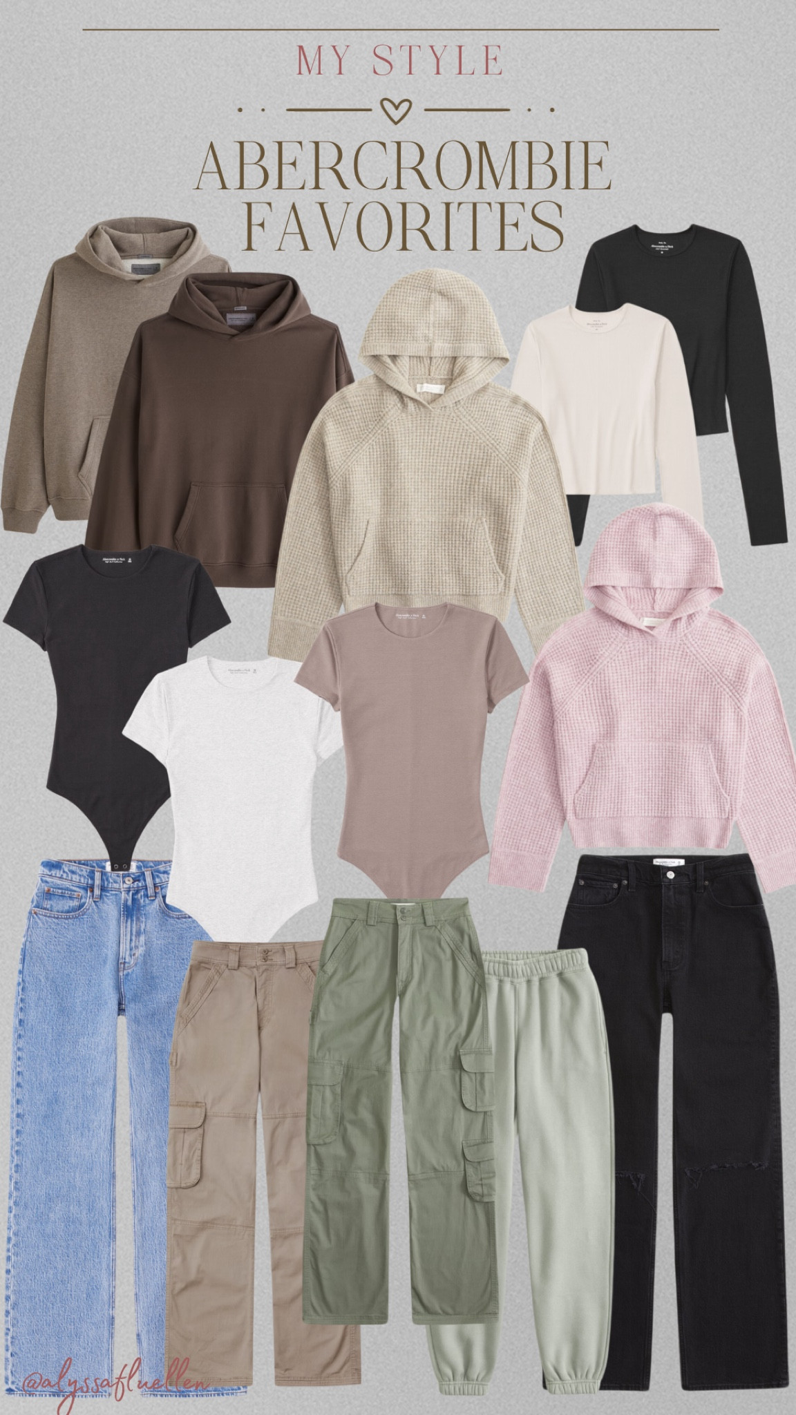 Some of my Abercrombie Faves 🤍









Abercrombie, Fall Fashion, Fashion, Winter Fashion, Comfy 

#LTKfindsunder100 #LTKGiftGuide #LTKstyletip
