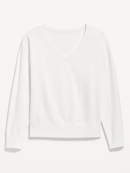 SoSoft Lite Loose V-Neck Sweater for Women | Old Navy (US)
