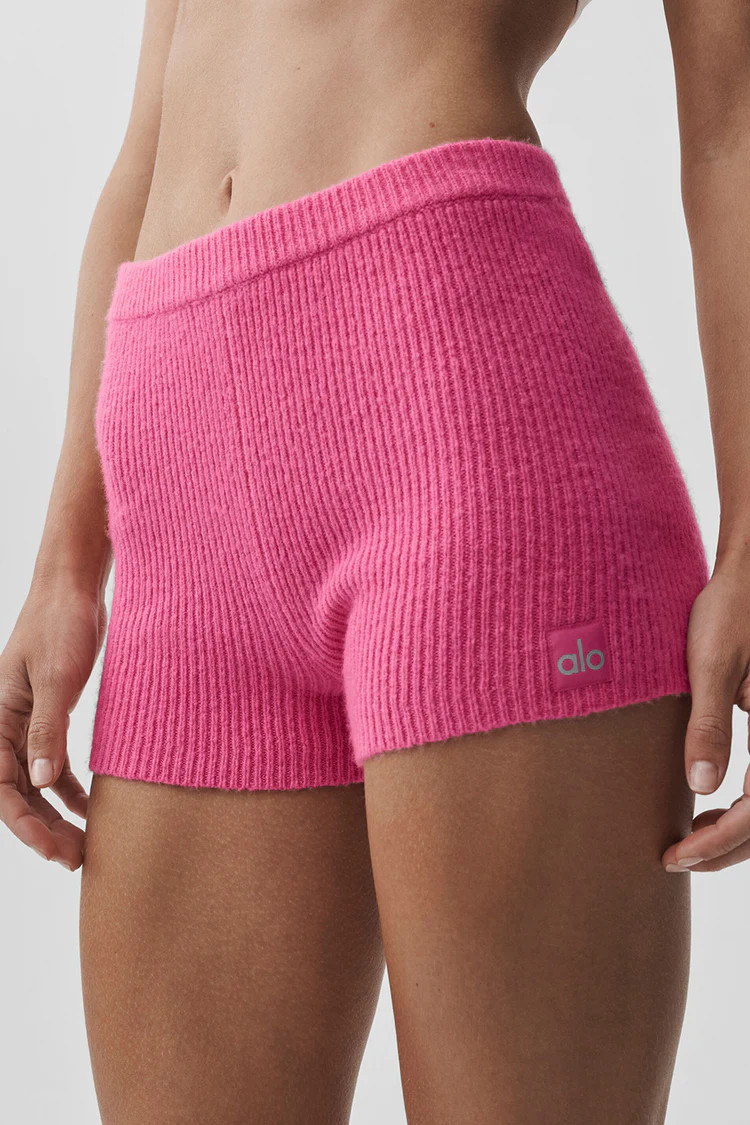Wool Cashmere Ribbed Noble Short - Paradise Pink | Alo Yoga (US)
