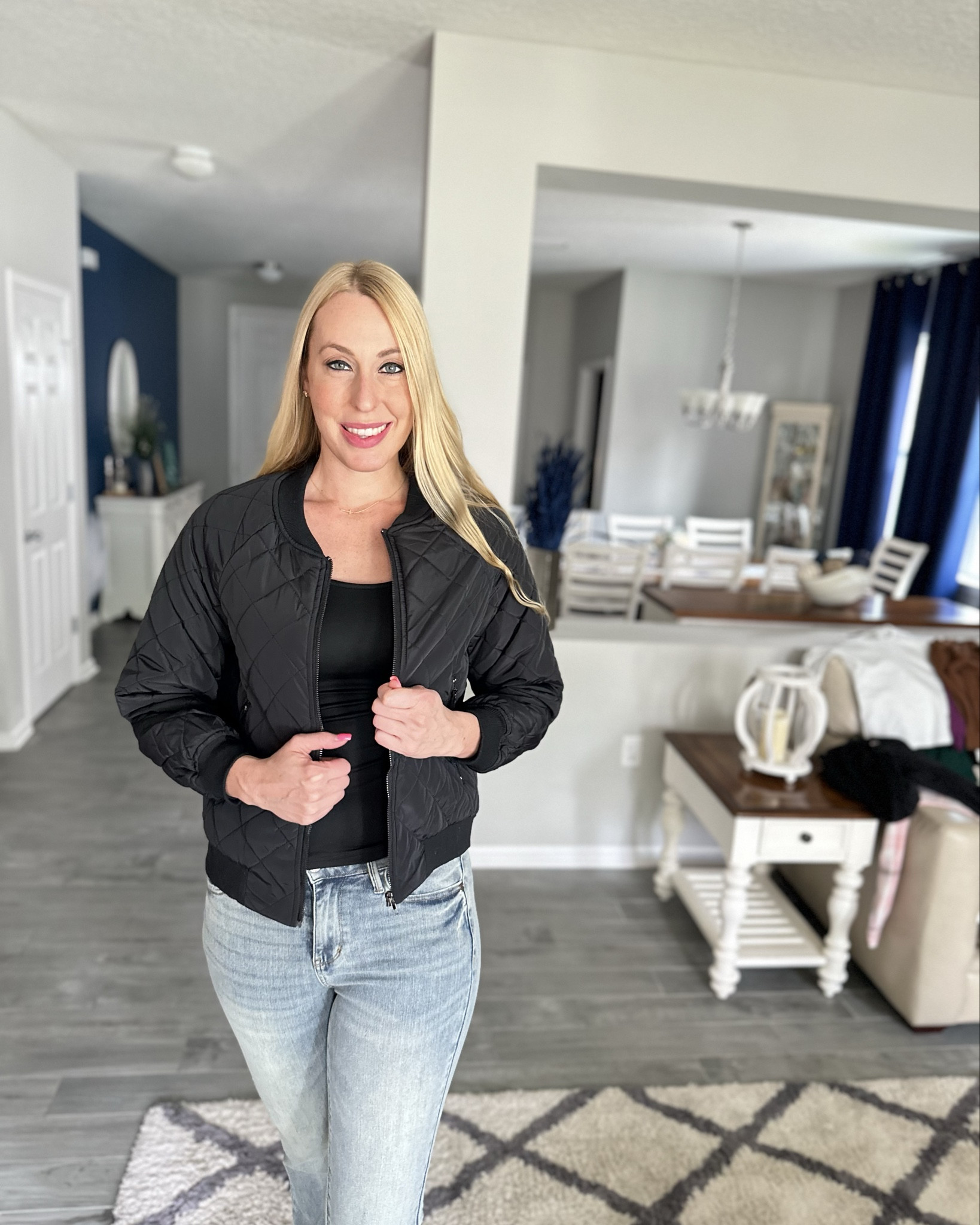 Quilted bomber jacket 
🤍 will keep you nice and warm for fall
🤍 wearing size small, fits true to size 

#LTKFindsUnder50 #LTKFindsUnder100 #LTKStyleTip