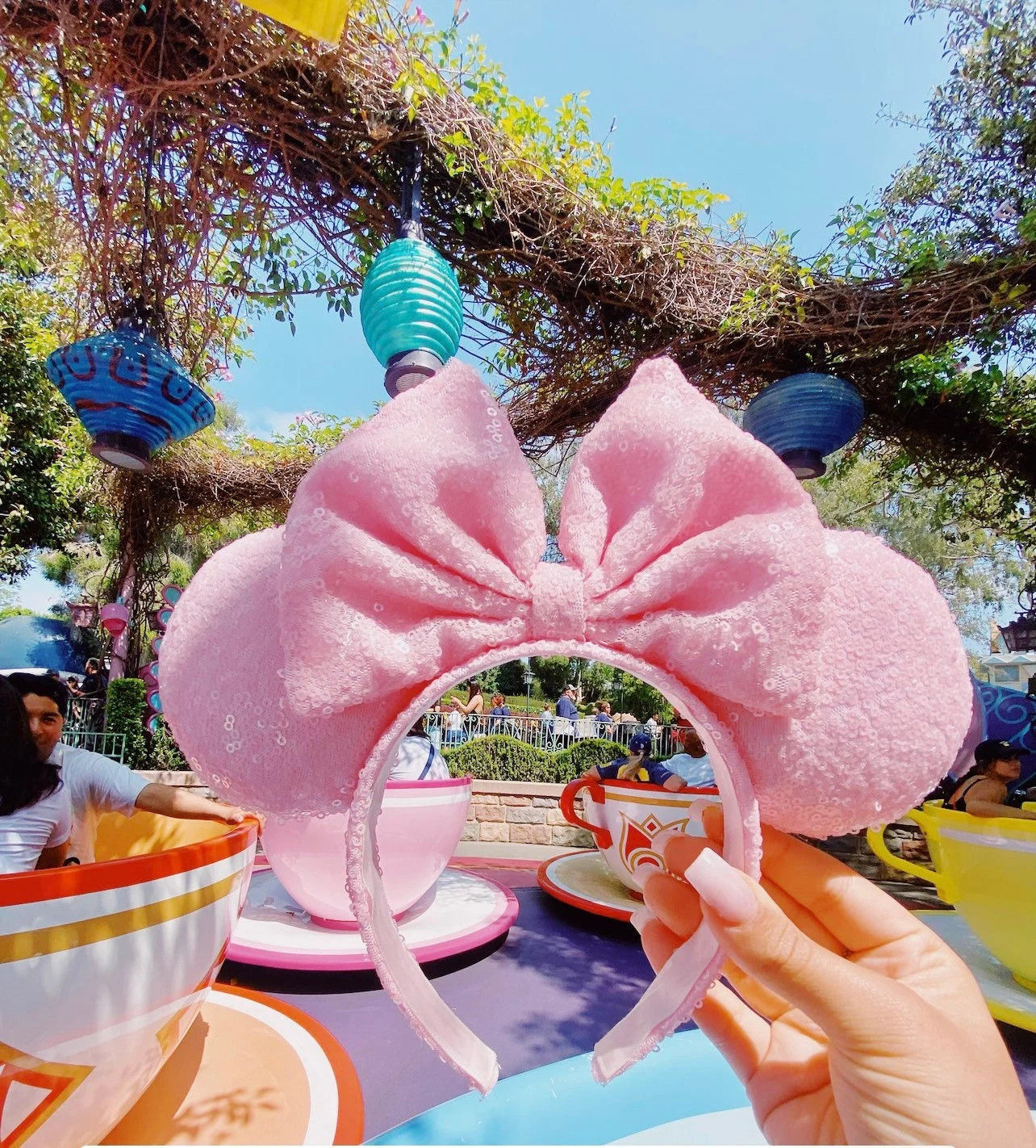 Pink Sequin Mouse Ears / Pink Disney Ears | Etsy (Global)