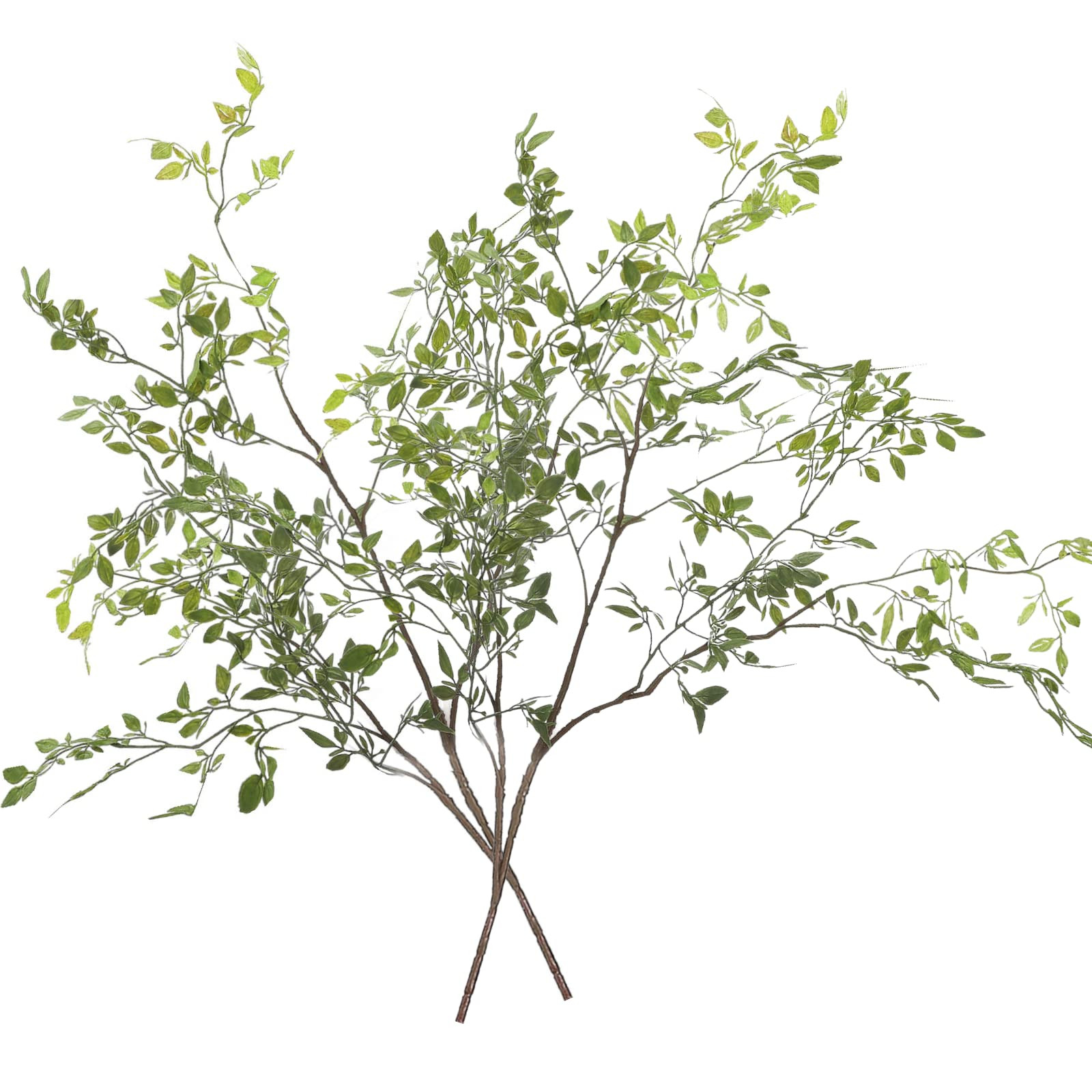 Panonw Artificial Bamboo Plant Branch, 2 Pcs Fake Lucky Bamboo Plants Live Like with Green Leaves... | Amazon (CA)