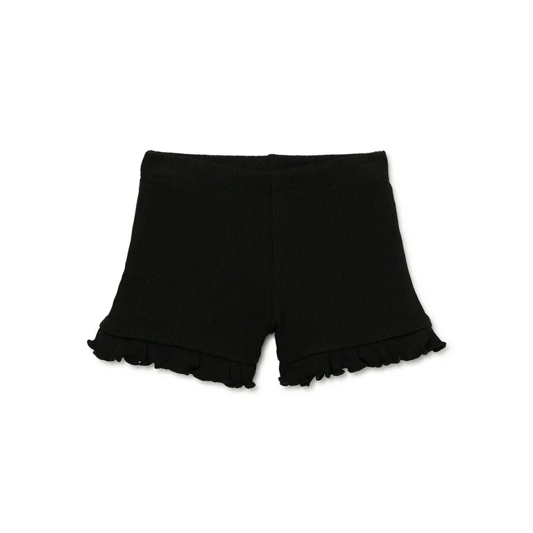 Garanimals Baby Girl Ruffle Edge Solid Shorts, Sizes 0-24 Months | Walmart (US)