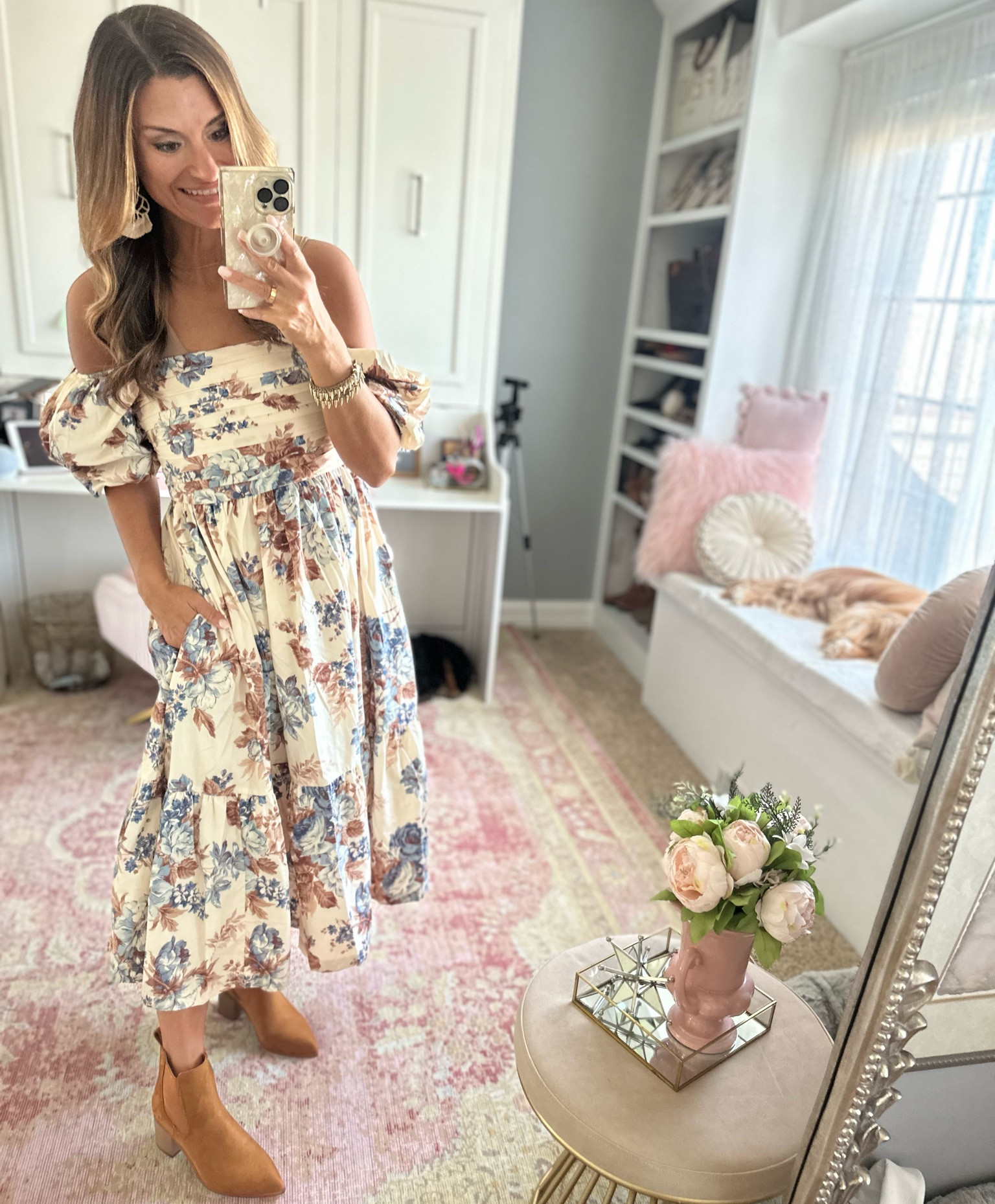 Floral dress for fall 

#LTKunder100 #LTKSeasonal #LTKstyletip