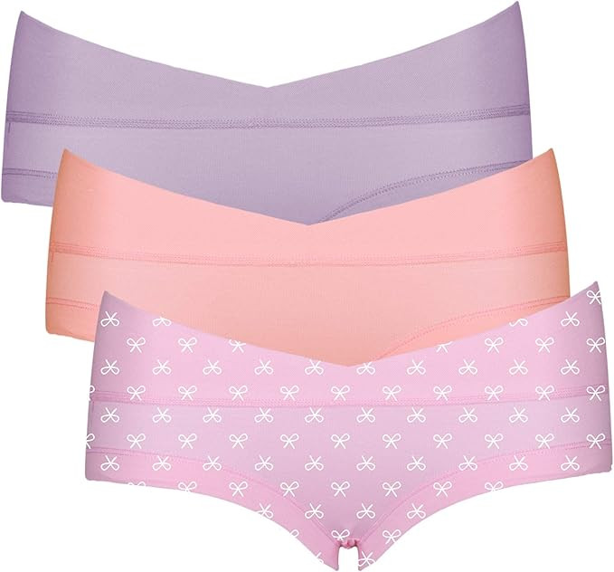 Intimate Portal Women Under the Bump Maternity Cradle Briefs Pregnancy Cotton Underwear | Amazon (US)