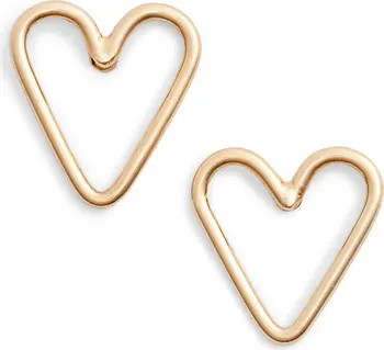 Zoë Chicco Open Heart Stud Earrings | Nordstrom | Nordstrom