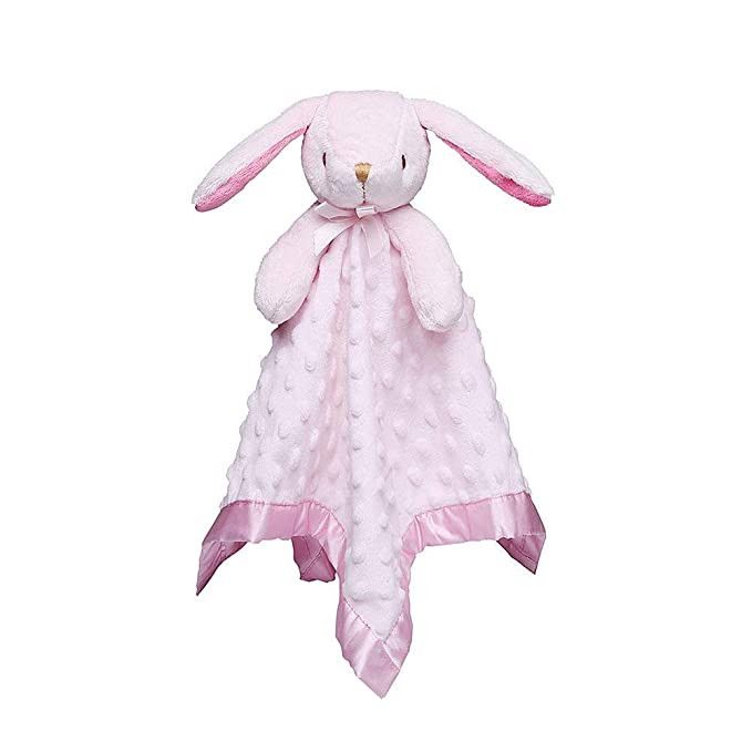 Pro Goleem Loveys for Babies Bunny Security Blanket Girl Newborn Soft Pink Lovie Baby Girl Easter... | Amazon (US)