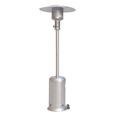 Outdoor Patio Propane Heater with Portable Wheels 47,000 BTU 88 inch Standing Gas Outside Heater Stainless Steel Burner Commercial & Residential Hamm | Wayfair North America