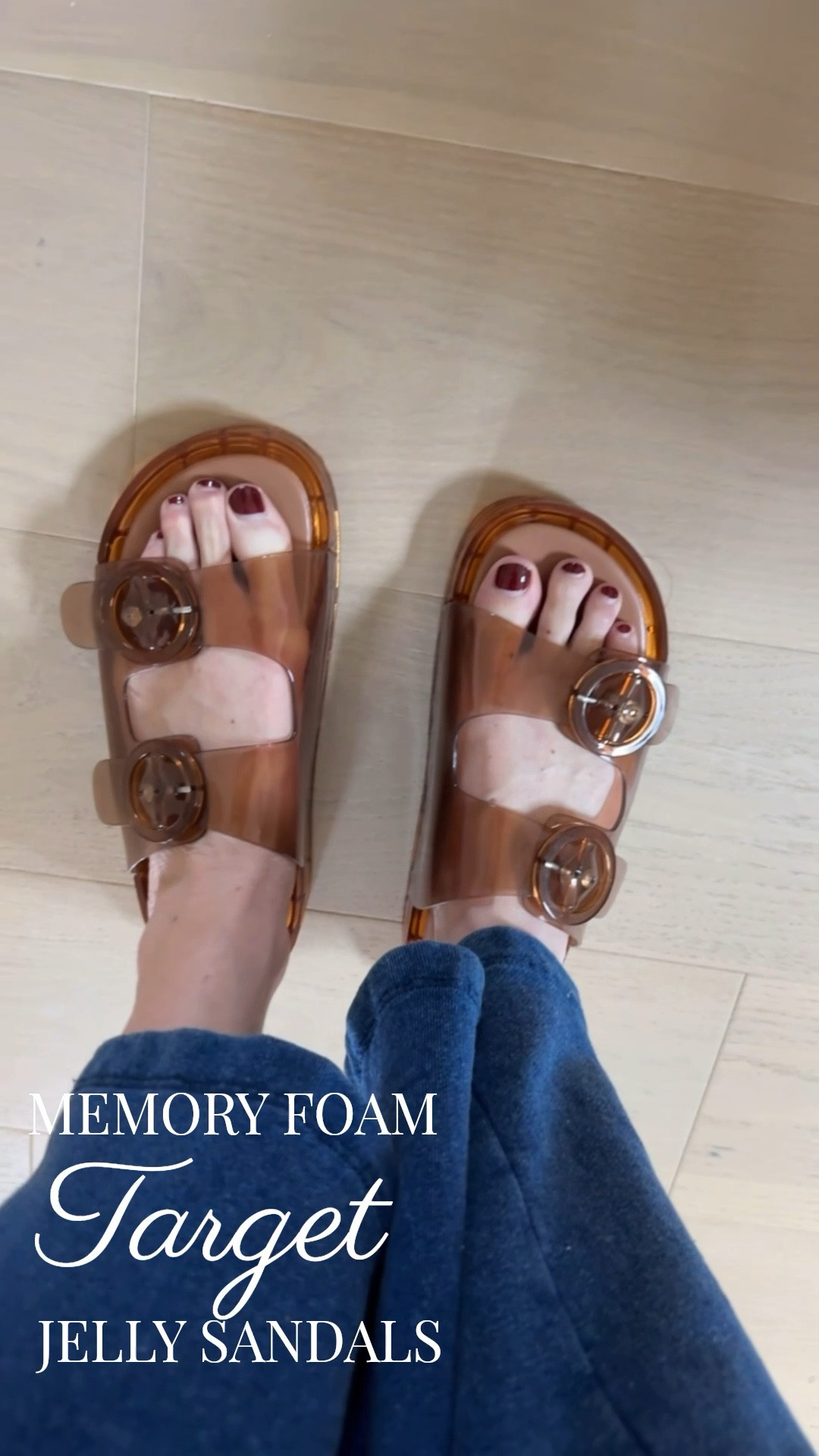 Target memory foam “jelly” sandals for women- these are SO comfy!! Perfect to live in all Spring & Summer long ✨ They come in a Clear and Tan color and run TTS (size down if you’re in between!) ☀️

#LTKActive #LTKSeasonal #LTKmomlife