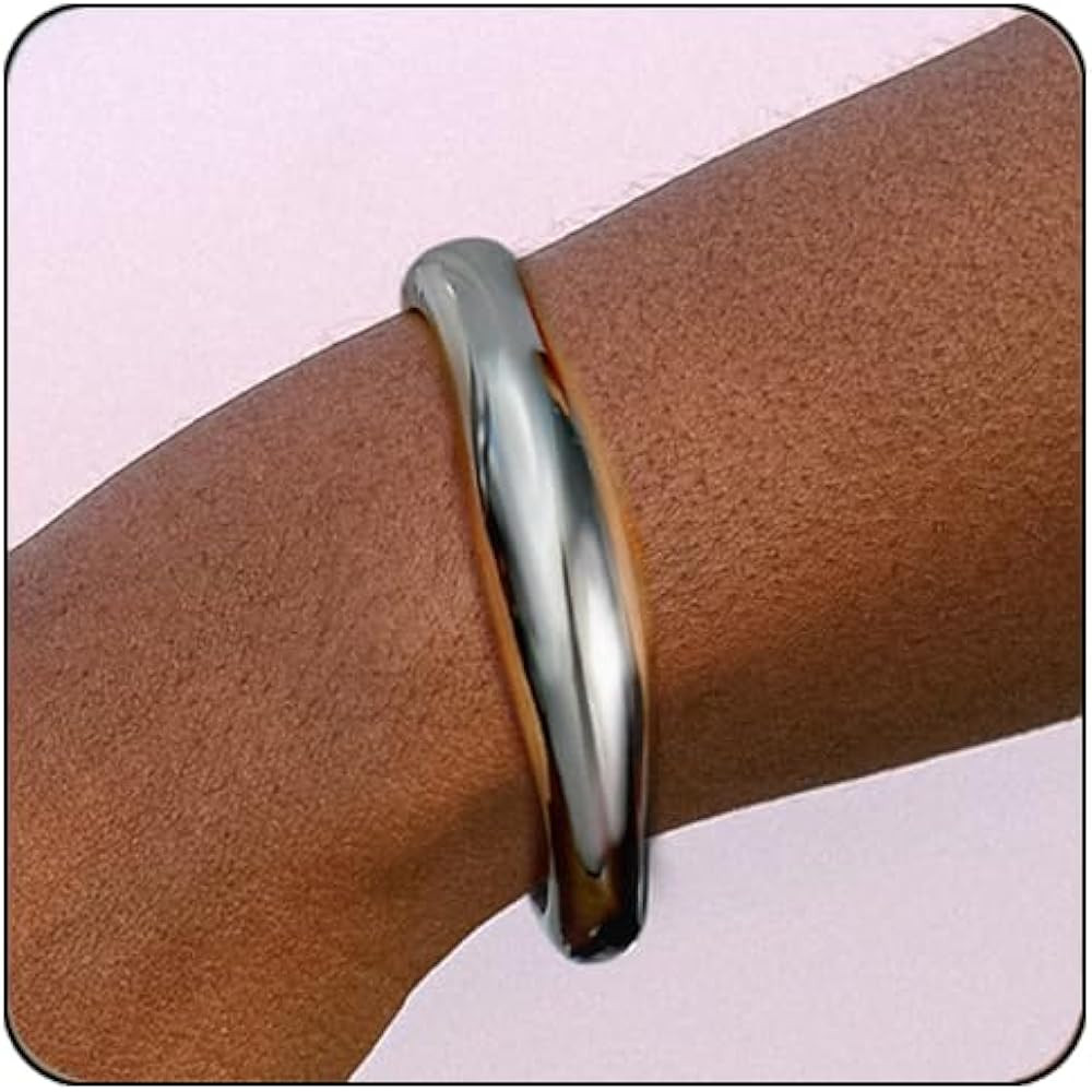 Elegance 11 designs Gold Cuff Bangle Bracelets For Women Trendy Hinged Cuff Open Wide Chunky Gold... | Amazon (US)
