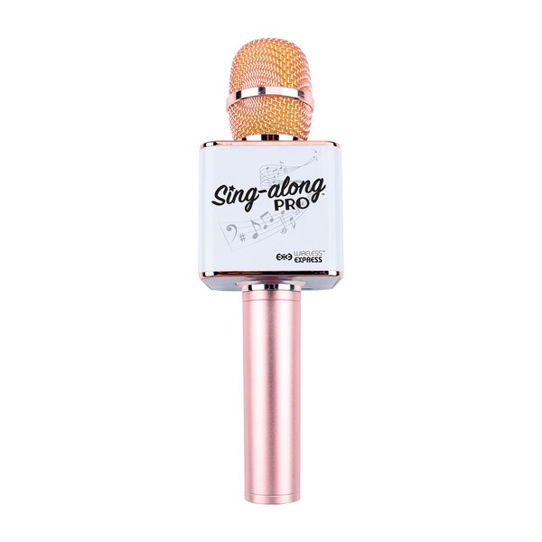 Sing-along Pro Bluetooth Karaoke Microphone & Speaker, Rose Gold | Maisonette