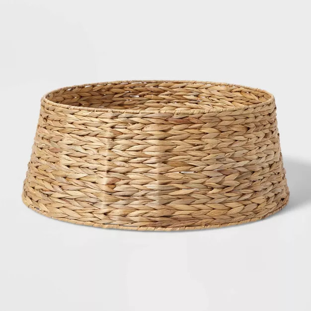 Large Round Tapered Sweater Weave Tree Collar Natural - Wondershop™ | Target