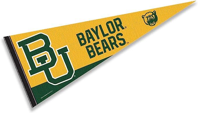 College Flags & Banners Co. Baylor Bears Full Size BU Logo Pennant | Amazon (US)