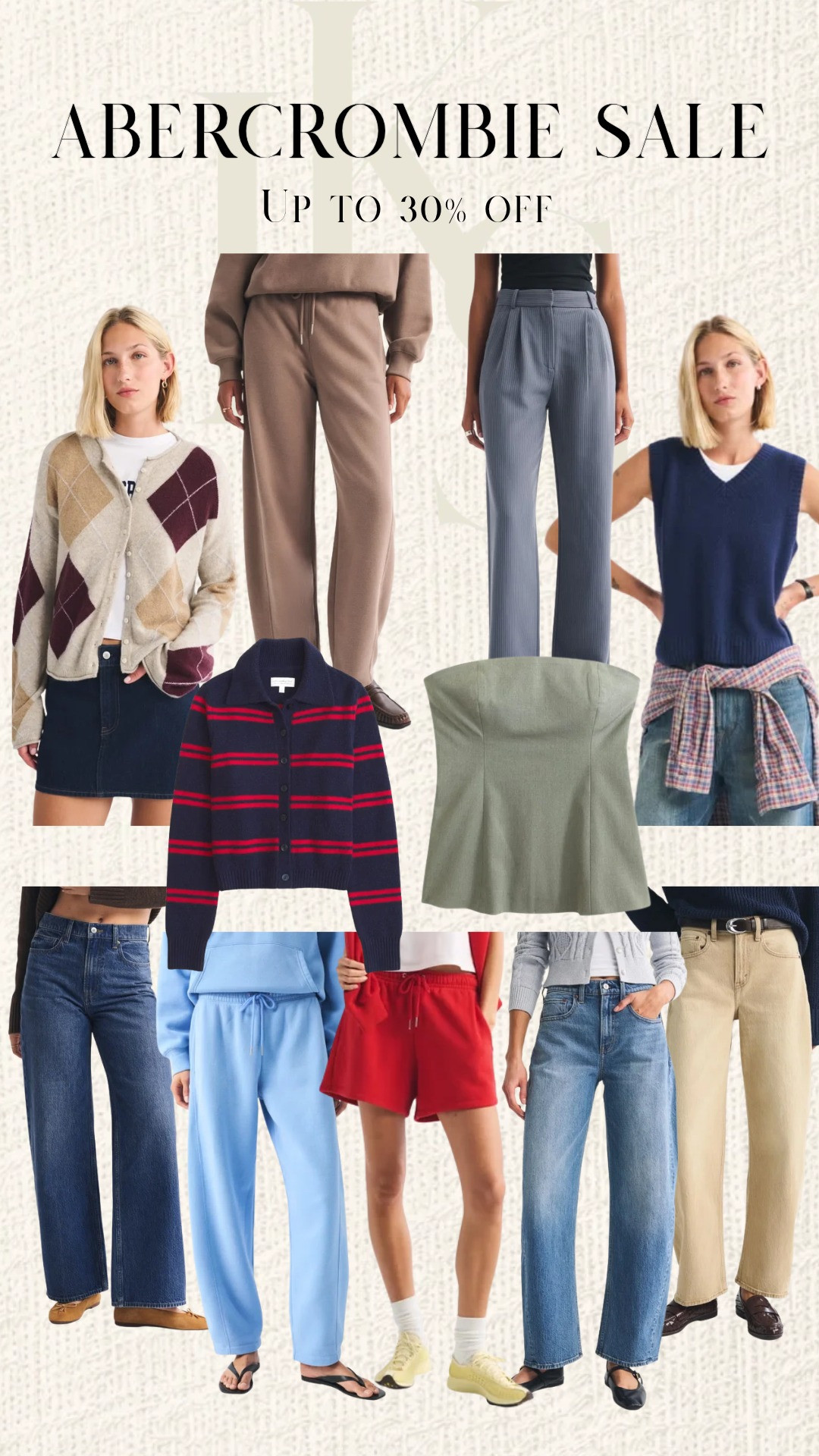 Abercrombie Sale - up to 30% off almost everything! 🤍 

 #LTKootd #LTKSeasonal #LTKSaleAlert