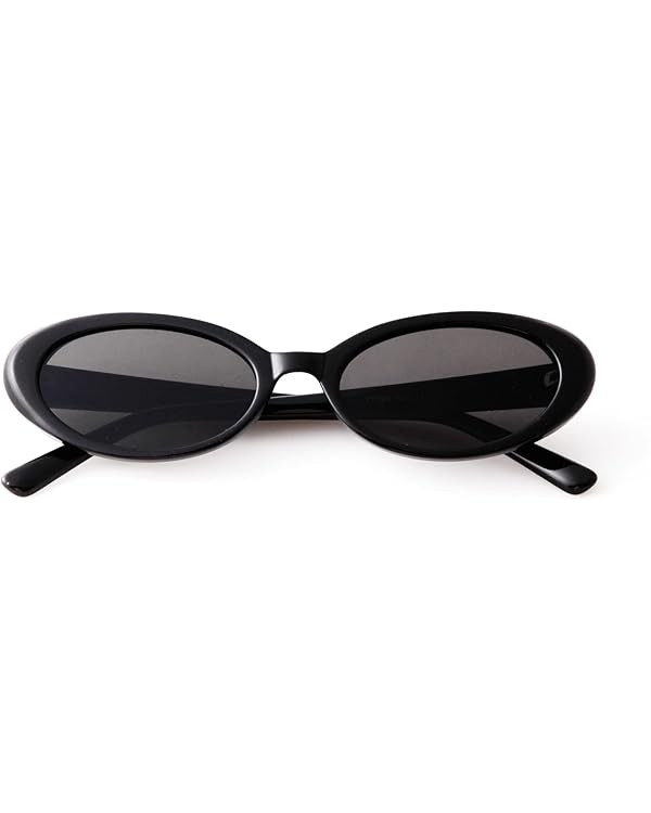 90s Sunglasses for Women Men Retro Small Oval Sunglasses | Amazon (US)