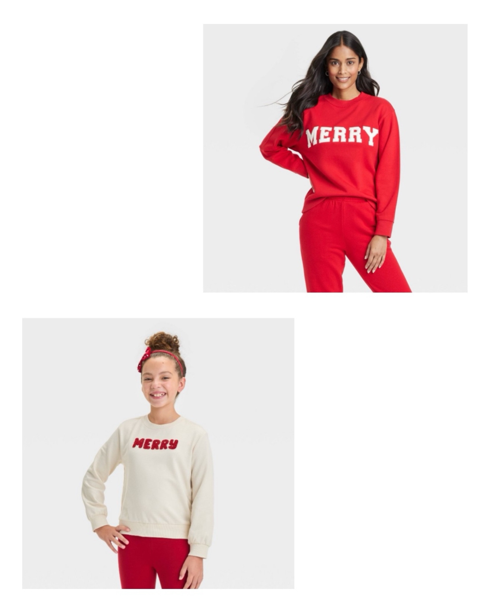 The cutest mommy & me holiday sweatshirts! Especially for those little ones who are getting bigger and the matching can no longer be exact… 🙄😂❤️🤍❤️🤍

#LTKFindsUnder50 #LTKHoliday #LTKFamily