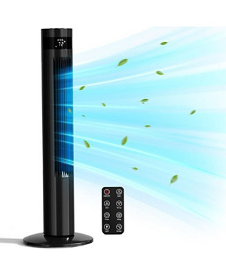 Tower Fan Portable Oscillating Fan Quiet Cooling Remote Control Standing Bladeless Floor Fans 3 S... | Macy's