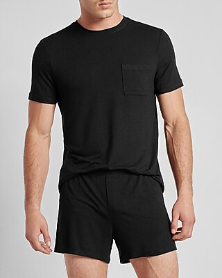 Linen-blend 4" Pajama Boxers | Express