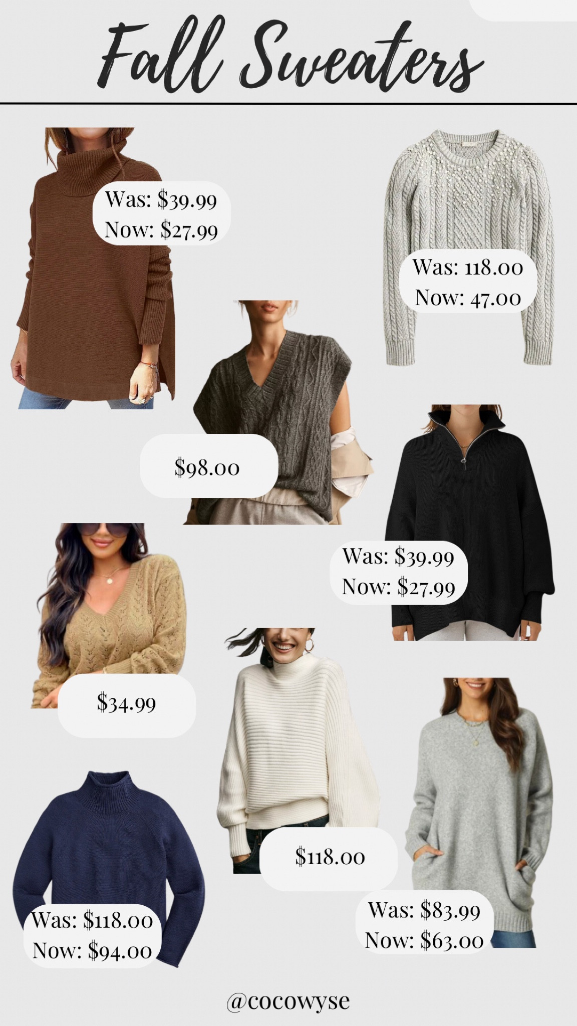 Some of my favorite must haves for Fall Sweaters! 

#LTKU #LTKSeasonal #LTKstyletip