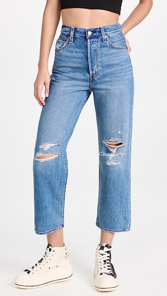 Ribcage Straight Ankle Jeans | Shopbop