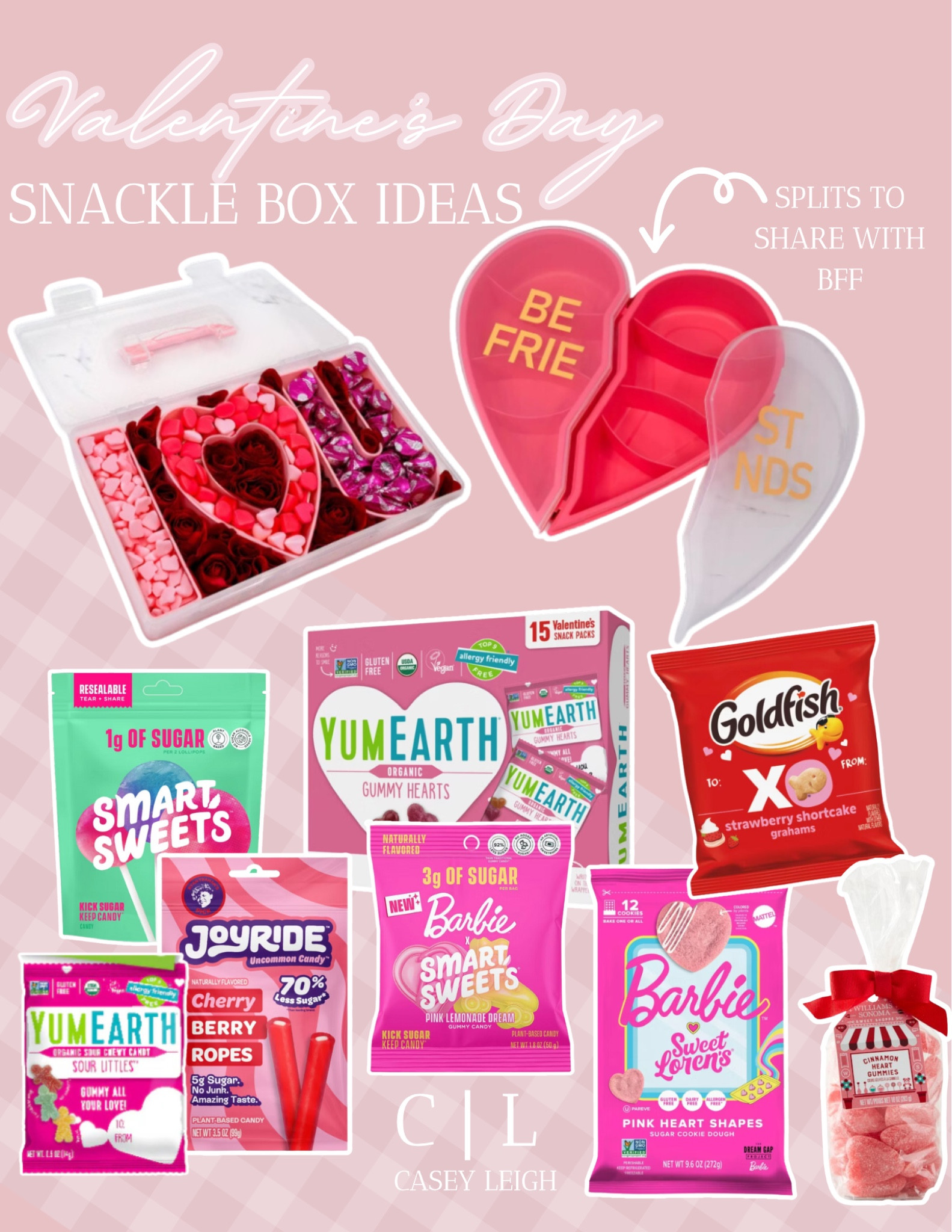 The sweetest way to show some love this Valentine’s Day! 💘 Build a snackle box full of candies, treats, and goodies your BFFs, kids, or coworkers will adore! Perfect for sharing or as a fun gift idea. Shop all these festive finds now! 🥰 #SnackleBox

#LTKSeasonal #LTKKids