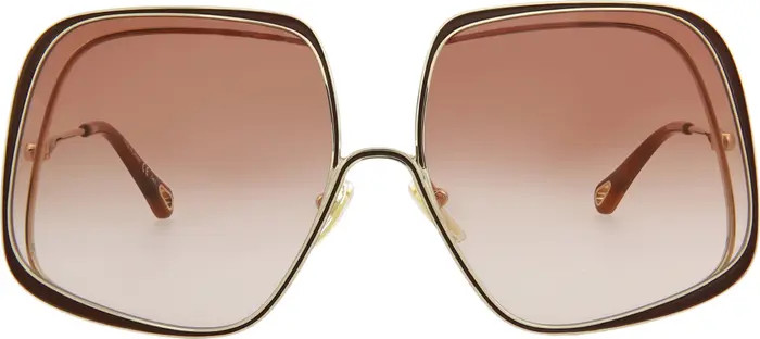 Chloé Novelty 62mm Oversize Square Sunglasses | Nordstromrack | Nordstrom Rack