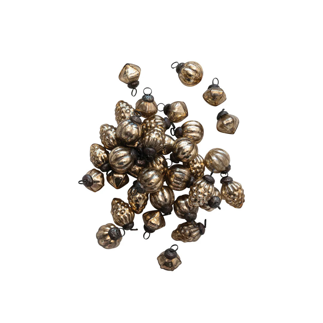 Gold Mini Mercury Glass Ornaments | Modern Locke