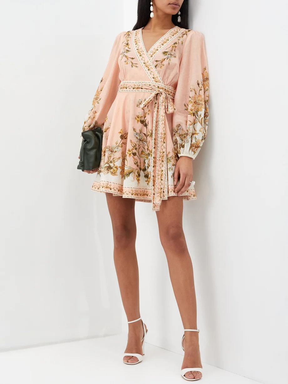 Chintz floral-print slubbed-cotton dress | Matches (US)