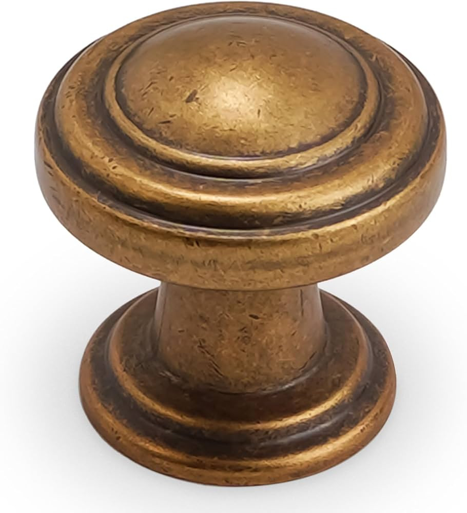 10 Pack Antique Brass Kitchen Cabinet Knobs Vintage Drawer Knobs Aged Bronze Kitchen Cabinet Hard... | Amazon (US)