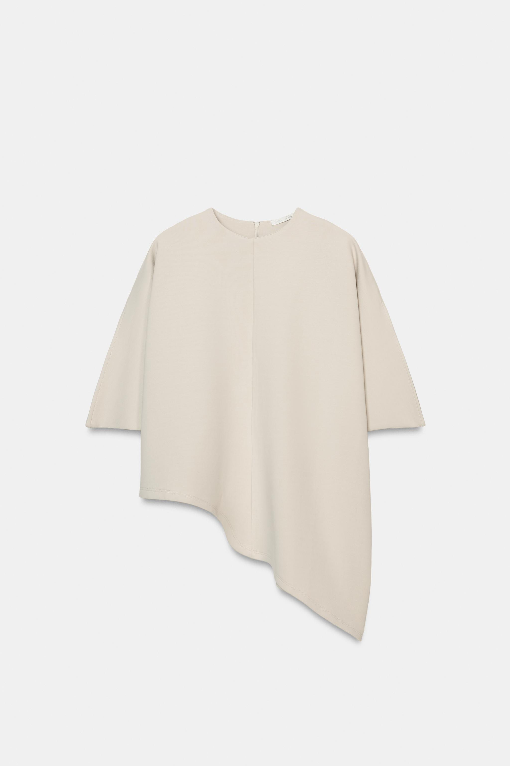 ASYMMETRIC INTERLOCK CAPE | Zara UK