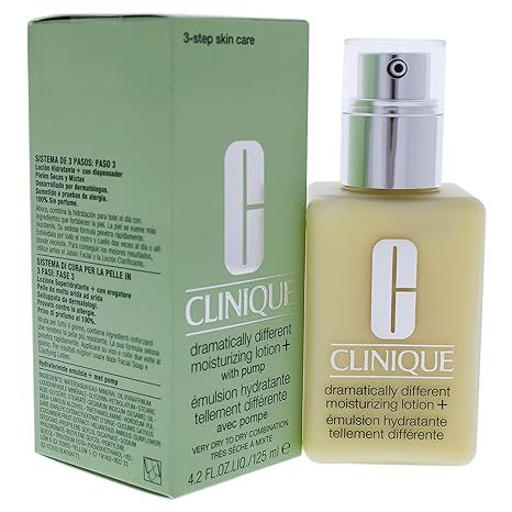 Clinique Dramatically Different Moisturizing Lotion+ with Pump Very Dry to Dry Combination Skin 4... | Amazon (US)