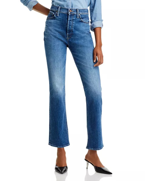 MOTHER The Tripper Flood High Rise Ankle Jeans in Sixth Sense  | Bloomingdale's MOTHER | Bloomingdale's (US)