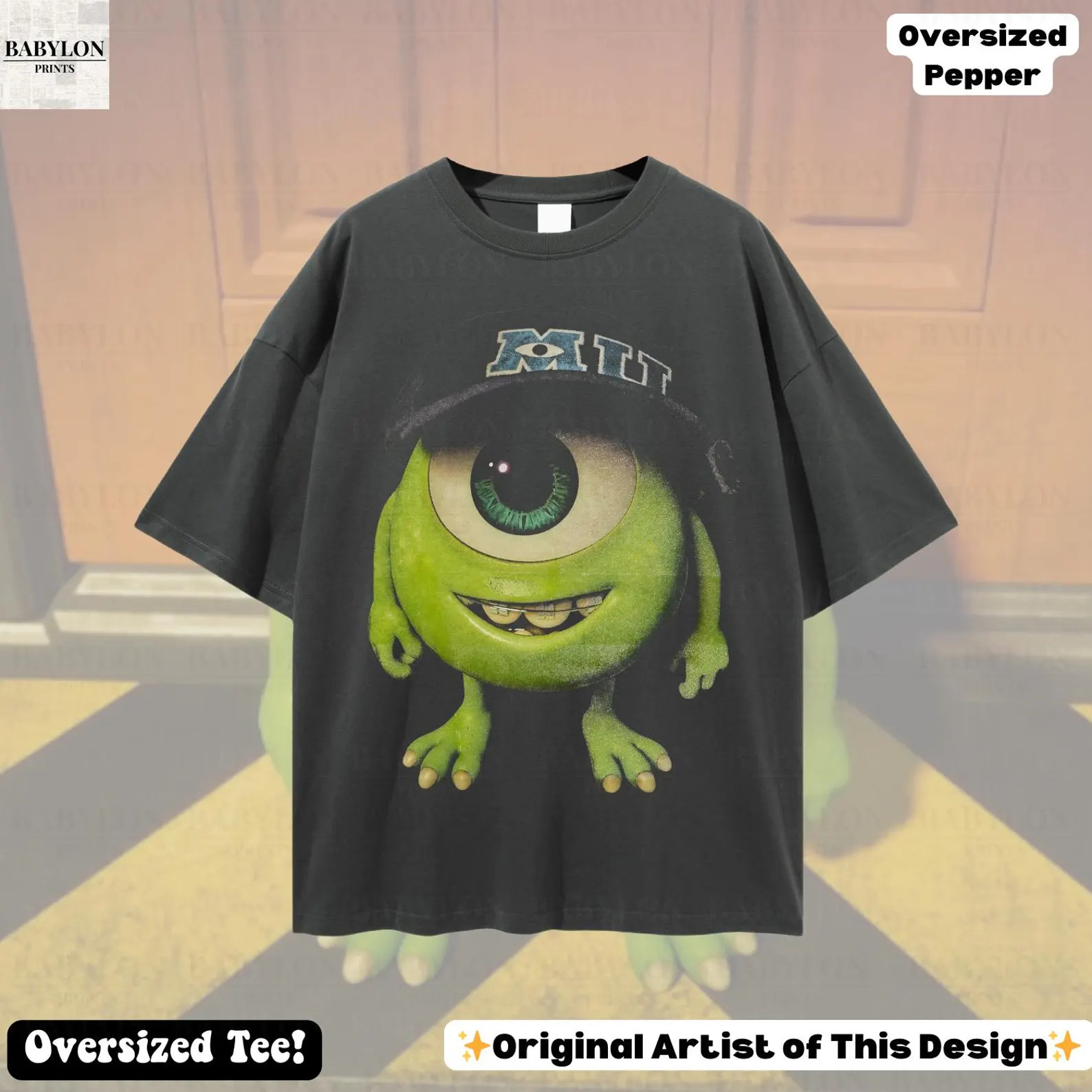 Oversized Disney Mike Wazowski Monsters Inc Shirt: Funny Disney Shirt, Disney Meme Shirt, Cute Di... | Etsy (Global)