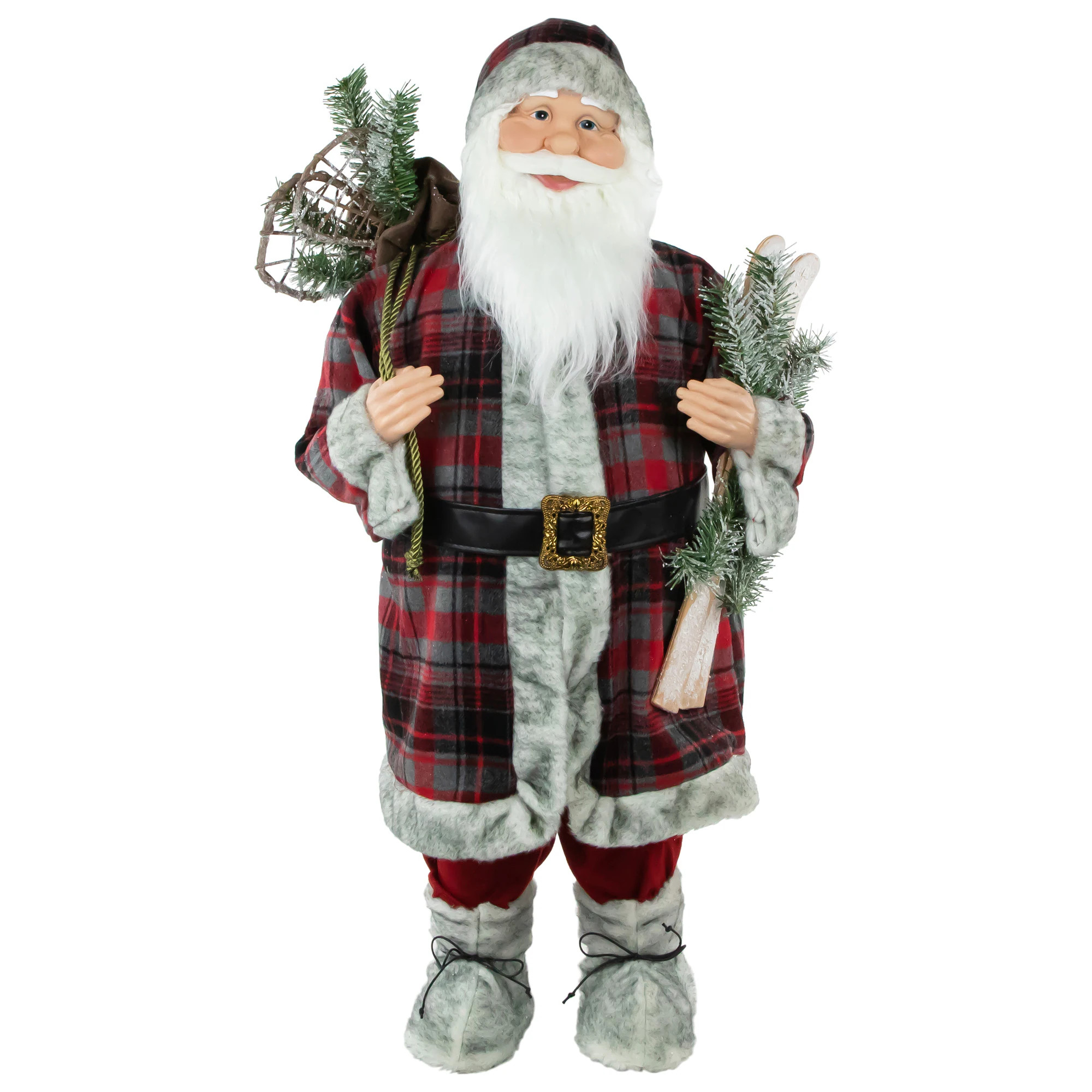 Northlight 36-in Freestanding Santa Figurine in Red | 31734402 | Lowe's