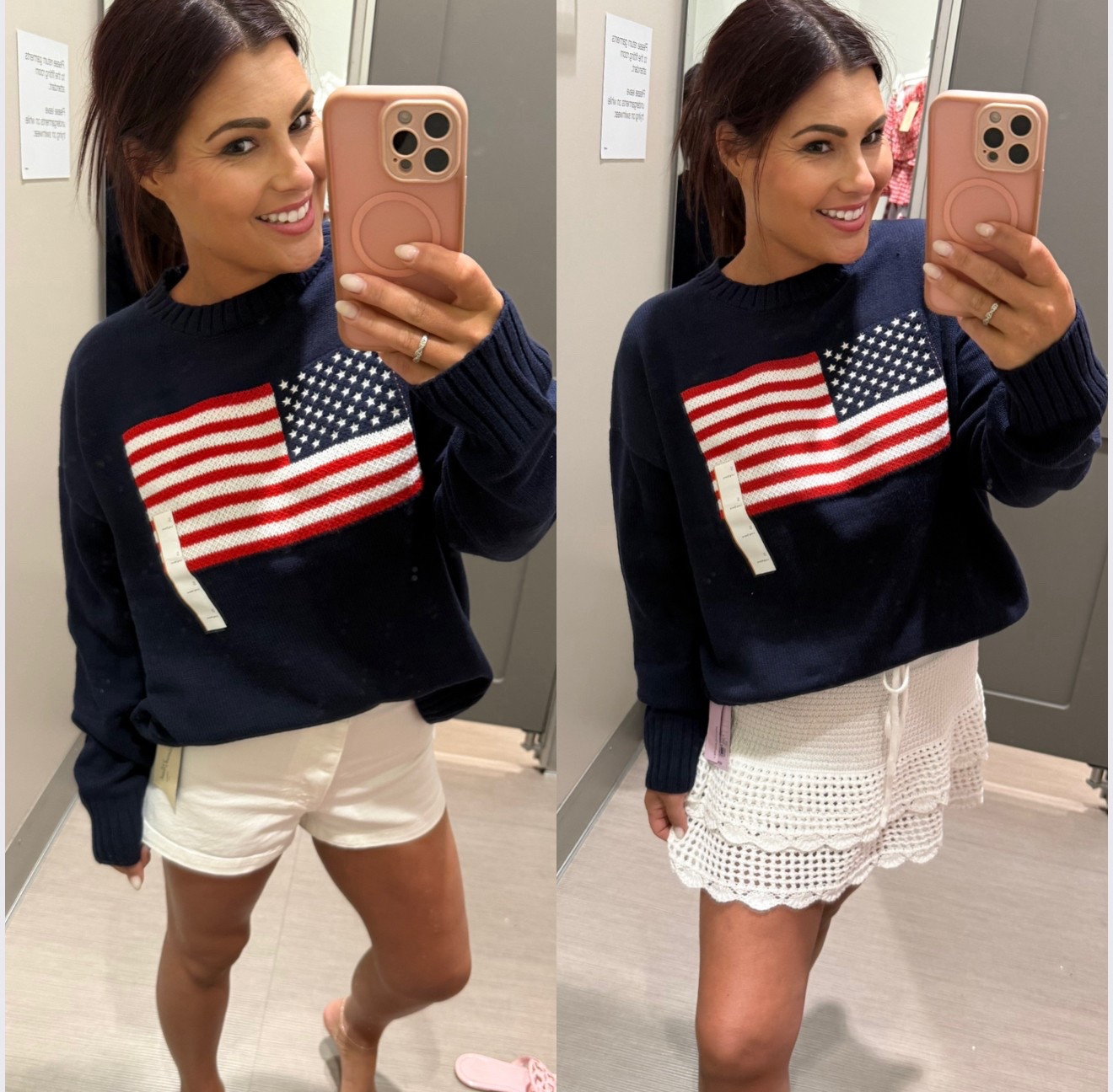 Fourth of July outfit | flag sweater 

#LTKSeasonal #LTKSummerEdit #LTKU