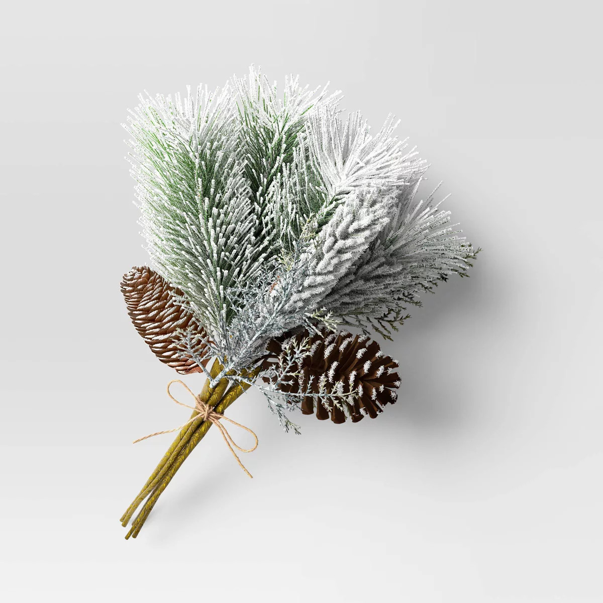 Christmas Heavy Flocked Mini Stem Bundle Artificial Stems  - Room Essentials™ | Target