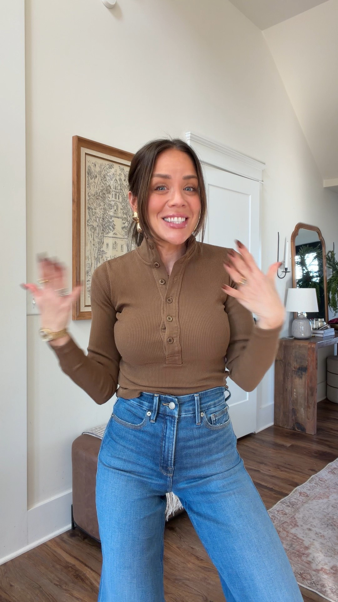 Anthropologie spring finds! Jeans come in regular and petite! I’m 5’3” in regular prob needed petite honestly! In xs across the board! Size 0 jeans @Anthropologie 

#LTKgrwm #LTKdayinmylife #LTKootd