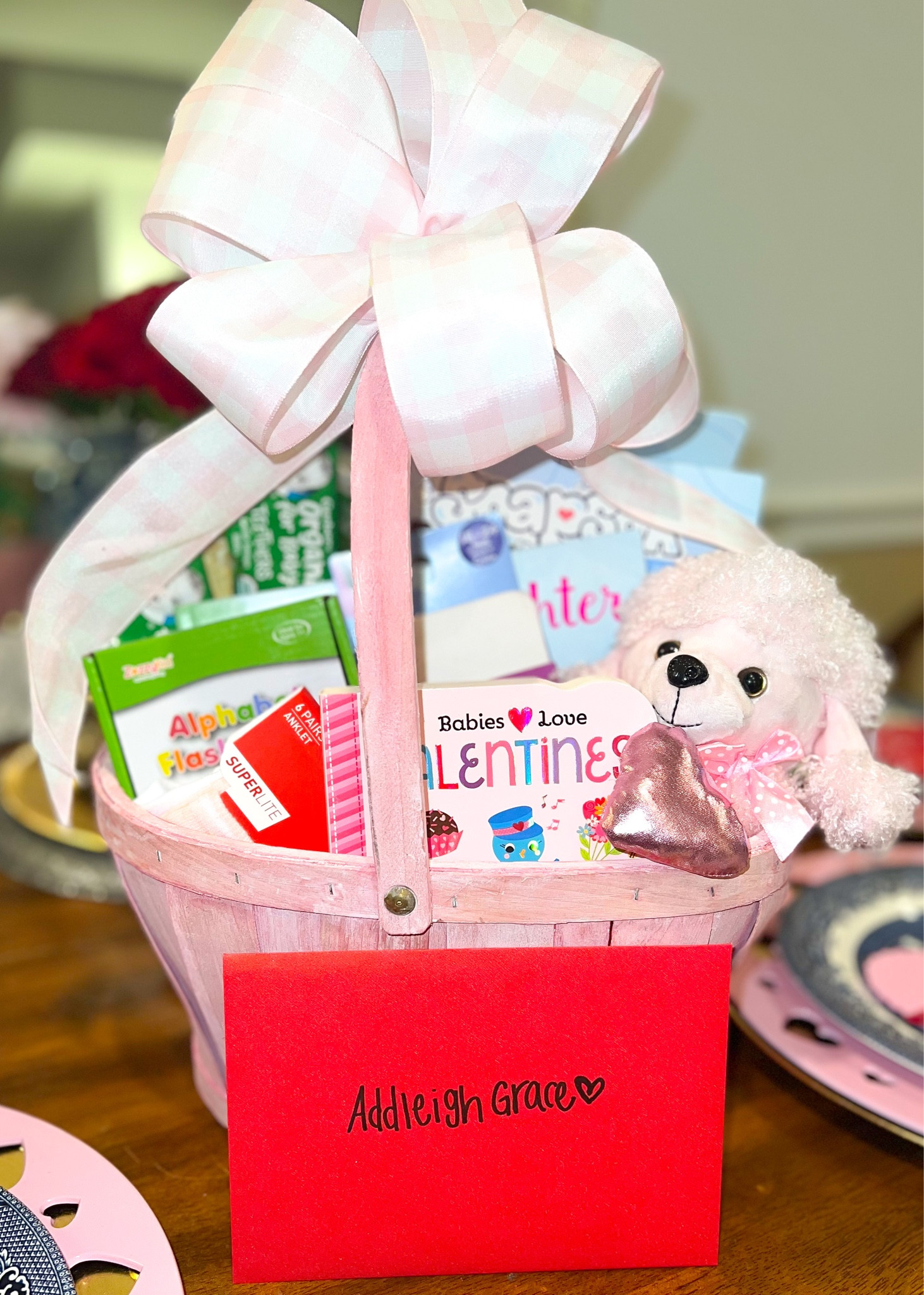 Valentine’s Day for one year old baby girl! 💝🎀
#BabyBooks #ValentinesDay #HobbyLobby #SoapsiesBathLetters #AlphabetLearningCards #AmazonFinds #EducationalBooks #Children #BabyGirl #GiftBasket #GiftGuides #BabyFood #BabyClothing

#LTKSeasonal #LTKGiftGuide #LTKkids