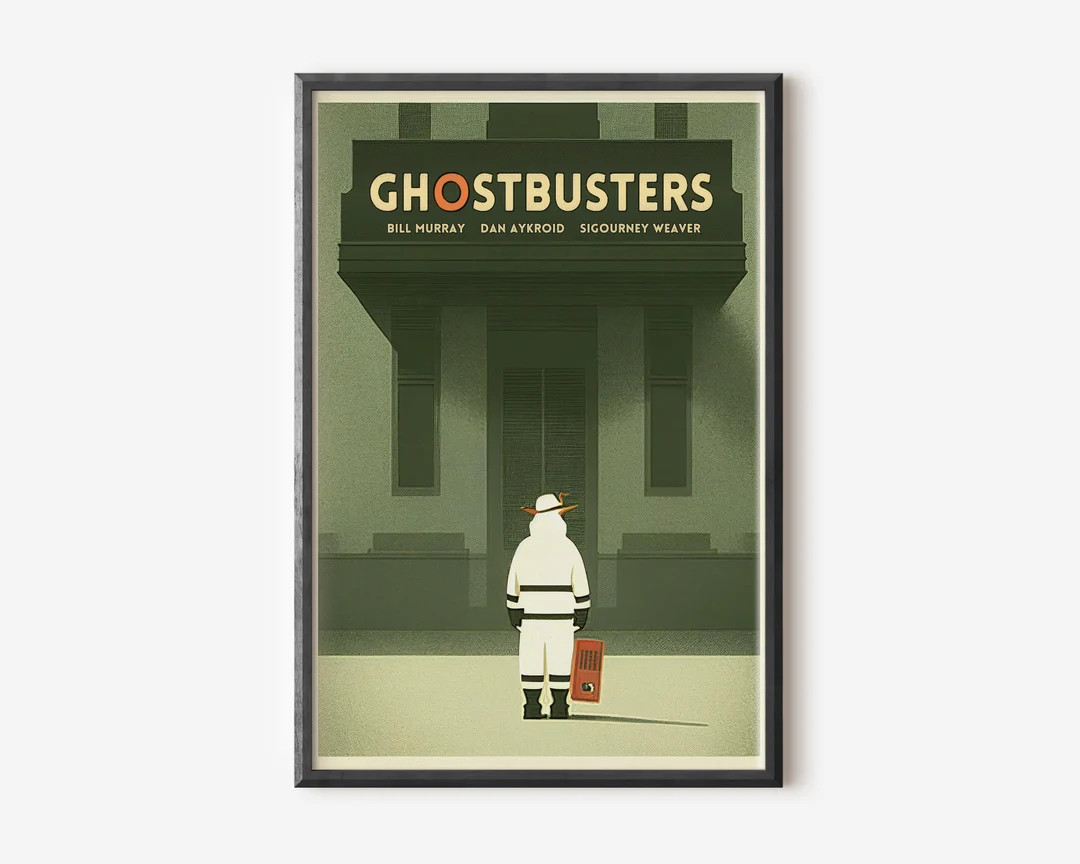 Ghostbusters Poster, Instant Download, Minimal Movie Poster, Horror Movie Poster, Vintage Movie P... | Etsy (US)